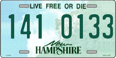 NH license plate 1410133