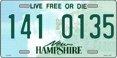 NH license plate 1410135
