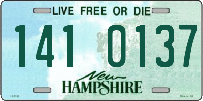 NH license plate 1410137