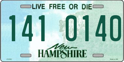 NH license plate 1410140