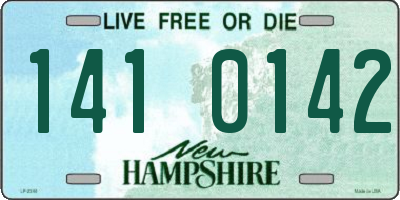 NH license plate 1410142