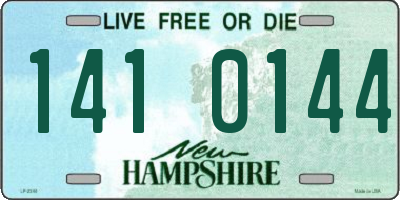 NH license plate 1410144