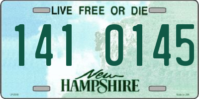 NH license plate 1410145