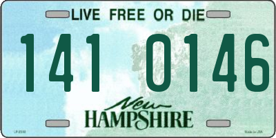 NH license plate 1410146