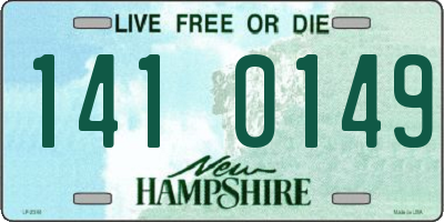 NH license plate 1410149