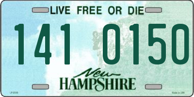 NH license plate 1410150