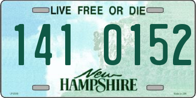 NH license plate 1410152