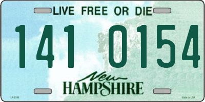 NH license plate 1410154