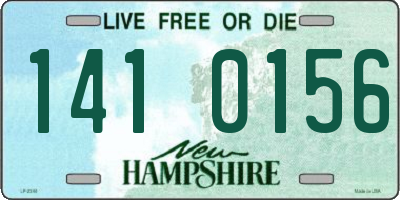 NH license plate 1410156