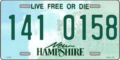 NH license plate 1410158