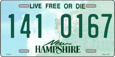 NH license plate 1410167