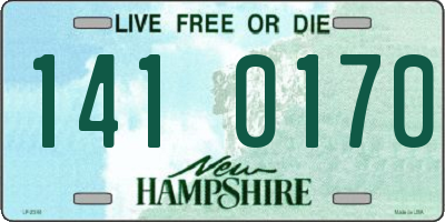 NH license plate 1410170