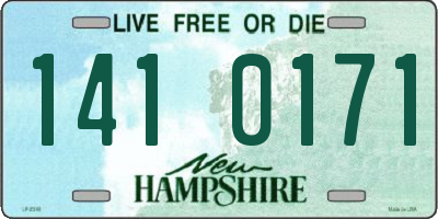 NH license plate 1410171