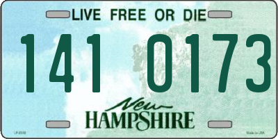 NH license plate 1410173