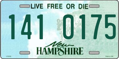 NH license plate 1410175