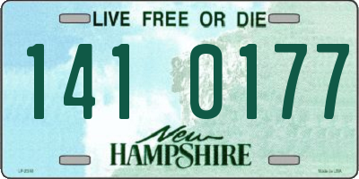 NH license plate 1410177