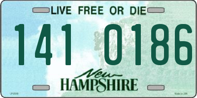 NH license plate 1410186