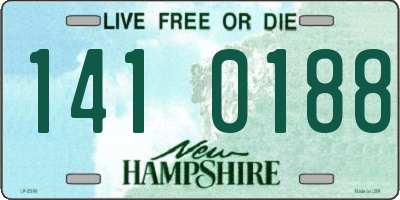 NH license plate 1410188