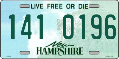 NH license plate 1410196