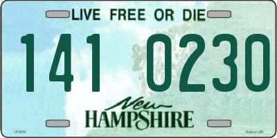 NH license plate 1410230
