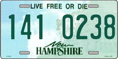 NH license plate 1410238