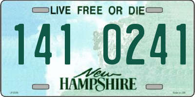 NH license plate 1410241