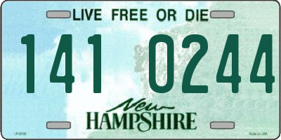 NH license plate 1410244