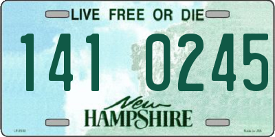 NH license plate 1410245