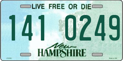 NH license plate 1410249