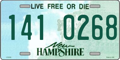 NH license plate 1410268