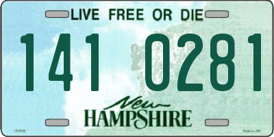 NH license plate 1410281
