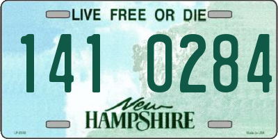 NH license plate 1410284