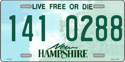 NH license plate 1410288