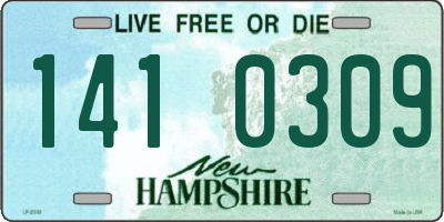 NH license plate 1410309