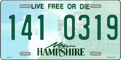 NH license plate 1410319