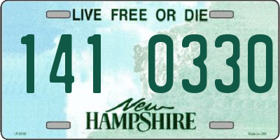 NH license plate 1410330