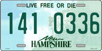 NH license plate 1410336
