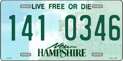 NH license plate 1410346