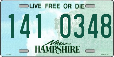 NH license plate 1410348