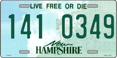 NH license plate 1410349