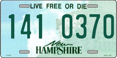 NH license plate 1410370