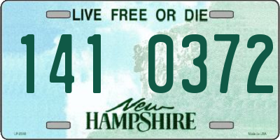 NH license plate 1410372