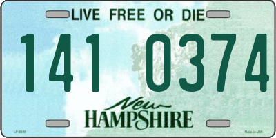 NH license plate 1410374