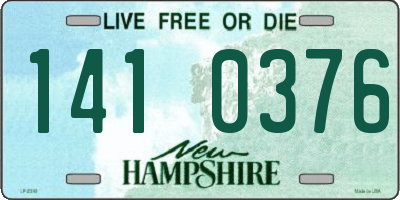 NH license plate 1410376