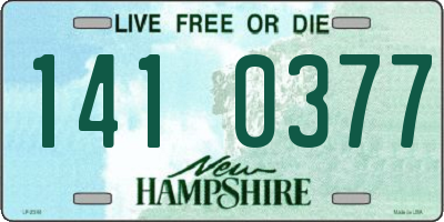 NH license plate 1410377