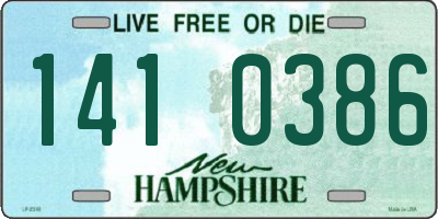 NH license plate 1410386