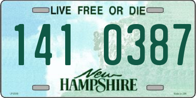 NH license plate 1410387