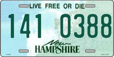 NH license plate 1410388