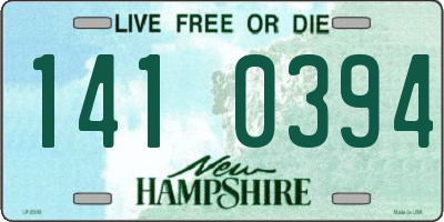 NH license plate 1410394