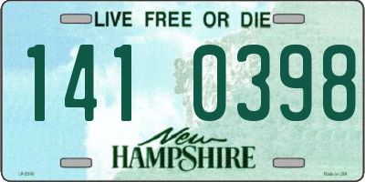 NH license plate 1410398